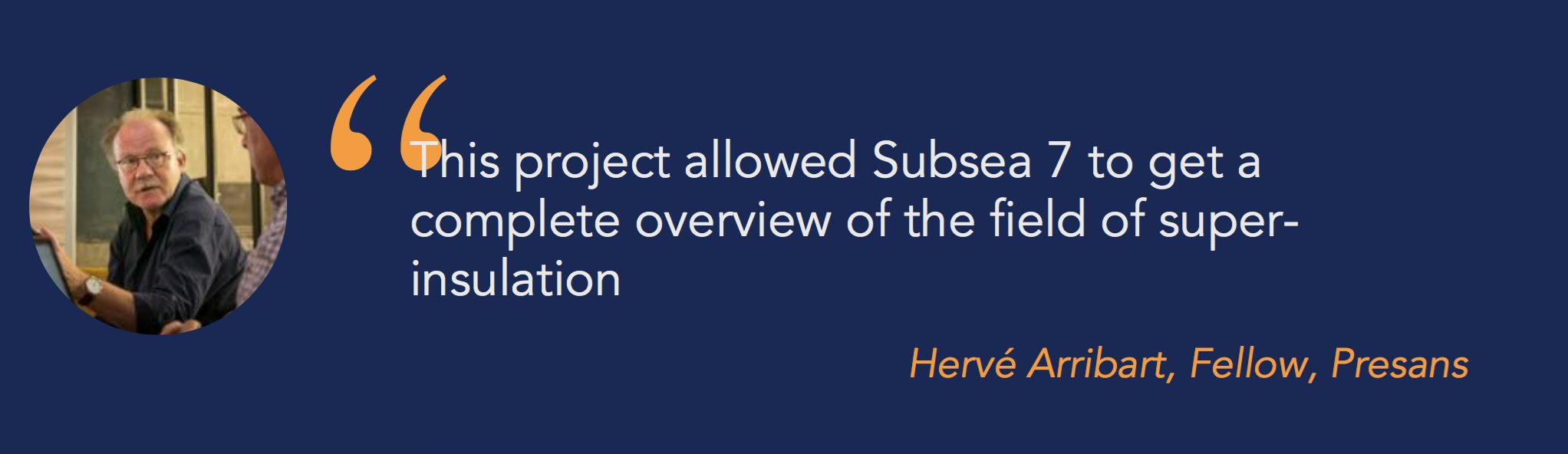 Case study: Subsea7 takes good look at thermal super-insulators